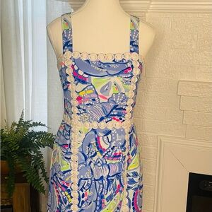 Lilly Pulitzer Janelle Stretch Shift Dress with lace trim
